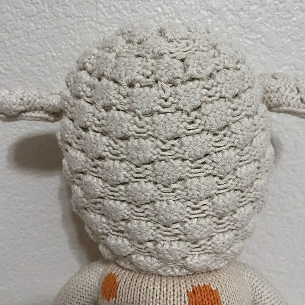 Cuddle + Kind Lucy the Lamb Plush Knit Handmade Doll Stuffed Animal 20